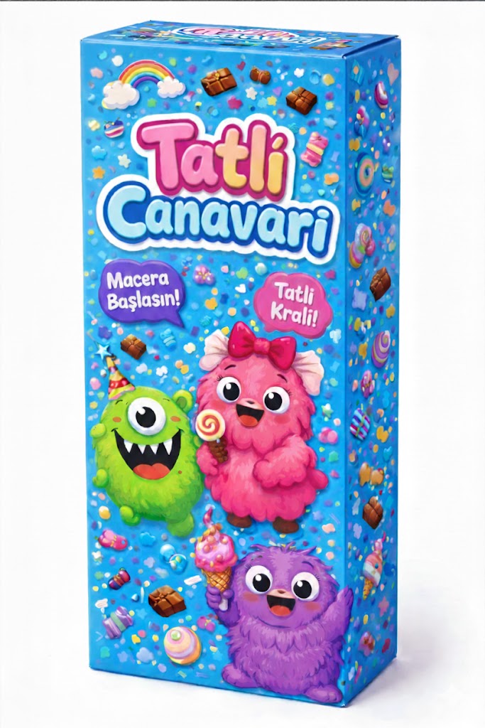 Tatlı Canavarı Mavi kutu